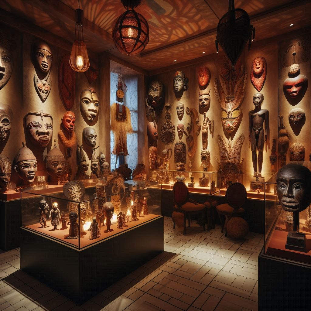 Una sala museística vudu